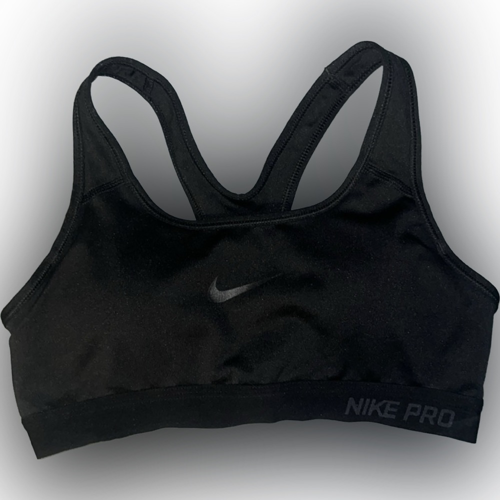 NIKE PRO Black dri-fit sports bra GREAT CONDITION!